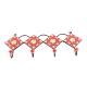 Red And Yellow Ceramic Floral Tiles Hooks